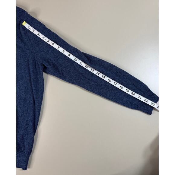 Calvin Klein Italian Merino Sweater Heathered Blue Mens Large V Neck Classic - Picture 8 of 13